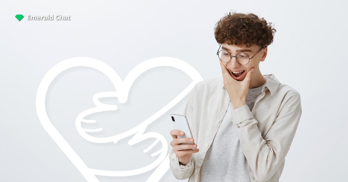 A man creating a connection