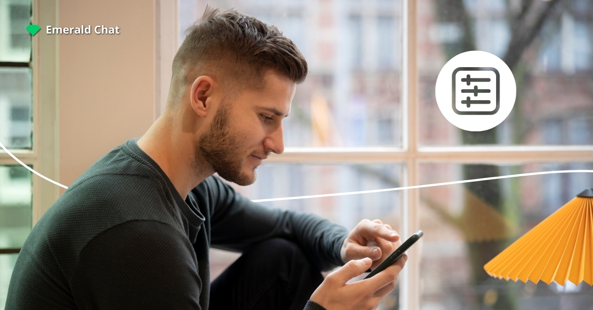 A man who's holding his phone and texting someone