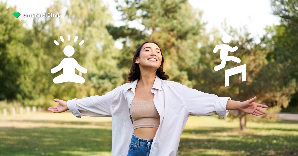 A woman who feels the freedom