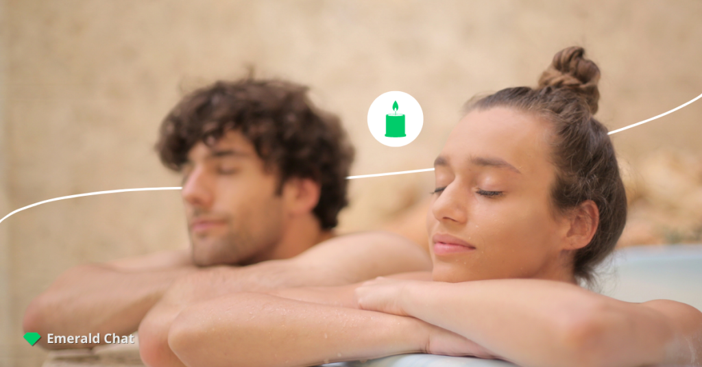 A man and woman in a bathtub